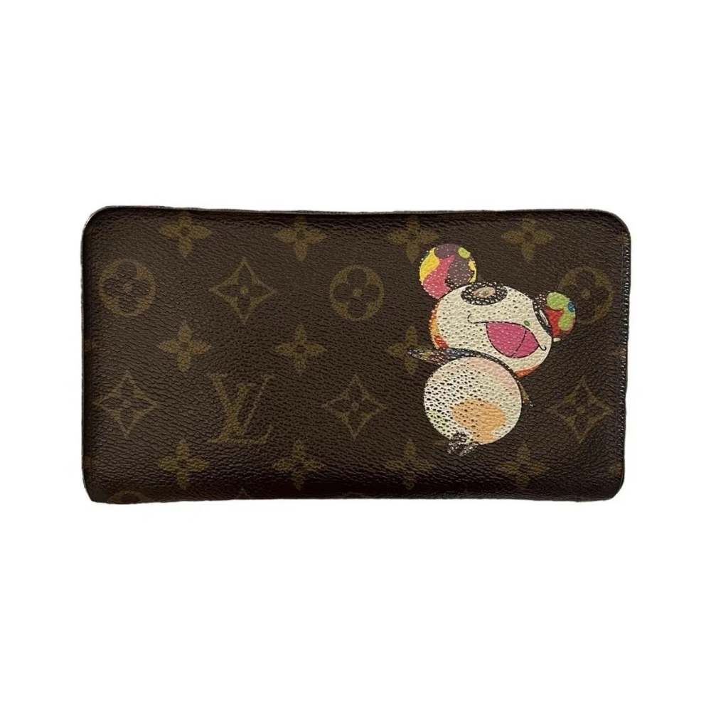 Louis Vuitton Panda Monogram Zip Around Wallet Takashi Murakami Limited Edition - Picture 1 of 5
